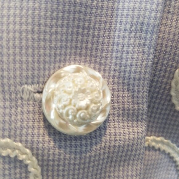 Cottage Core 80s Vintage Purple Button Down - Picture 8 of 9